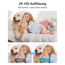 Woox Camera Surveillance Indoor 2K, 360 Degree WiFi Surveillance Camera Indoor, Pet and Baby Monitor with Person/Baby Sleep Detection, Car Tracking, Two-Way Audio, Night Vision, R4040-V8