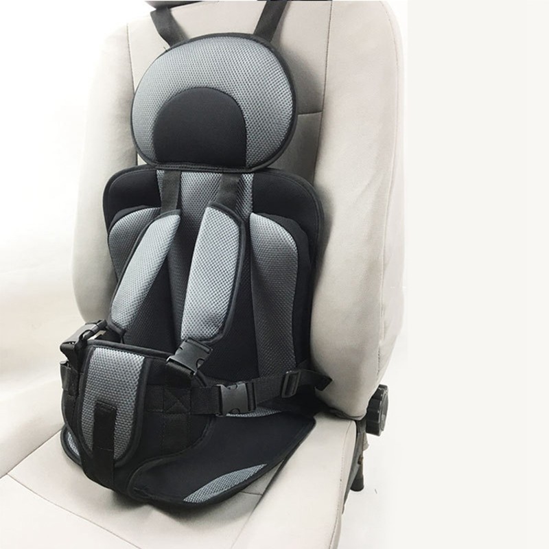 Children Safety Seat Simple Car Portable Seat Foldable Adjustable Strap