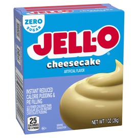Jell-O Sugar Free Cheesecake Instant Pudding Mix (1 oz Boxes, Pack of 24)