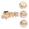 Kisangel Wooden Train Construction Kit DIY Puzzle for Unfinished Wood