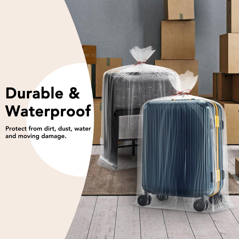 Meersburg 40 x 60 Inches 2 Mil Clear Plastic Storage