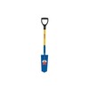 Kenyon 49669 Drain Spade Shovel, 14 Gauge Sharpshooter, 14" / Forward Turned Step with Closed Back, PermaGrip™ with Fiberglass Insert & Hardwood Plug, 28" Professional Grade Fiberglass, Poly D Grip