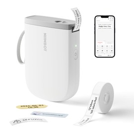 NIIMBOT D11 New Version Label Maker Machine with Tape,300DPI Bluetooth Label Printer, Portable Thermal Printer,Sticker Maker for Organizing Home Office School,White