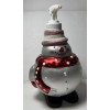 Anna's linens New Christmas Holiday Soap/Lotion dispense Snowman silver with
