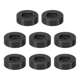 PATIKIL M8 Aluminum Spacers, 8 Pieces Metal Spacer Aluminum 8.2mm ID x 16mm OD x 5mm L Aluminum Spacer Screw Spacer Round Black