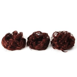 Bun-haired partial wig 3p cherry brown side hair detachable (WFHFK76) / 올림머리 부분가발 3p 체리브라운 쪽머리 탈부착 (WFHFK76)
