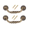 binifiMux 2-Pack 4.25" Vintage Cabinet Pulls Bronze Tone for Doors