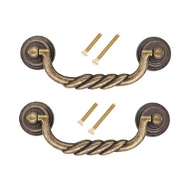 binifiMux 2-Pack 4.25" Vintage Cabinet Pulls Bronze Tone for Doors Cupboard Chest Drawer