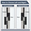6 Pack Door Hinges Black Matte 3.5in x 2.5in Stainless