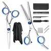 10pcs Hair Cutting Scissors Kit Combs Cape Stainless Steel Barber