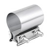EVIL ENERGY 2.75 Inch Exhaust Clamp,Butt Joint Band Clamp Sleeve