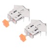 2Pcs Right Angle Clip Stainless Steel Mouth Closed 90 Degree