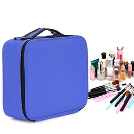 FORRICA Cosmetic Bag Women's Cosmetic Case Portable Cosmetic Organiser Travel Makeup Bag Girls Women Makeup Case Make Up Bag, purple, Cosmetic case