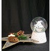Snow Globe Christmas Music Box | Snowy Mountains with Bridge