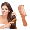 High Quality Wooden Comb, Natural Peach Wood Comb, Scalp Massage,