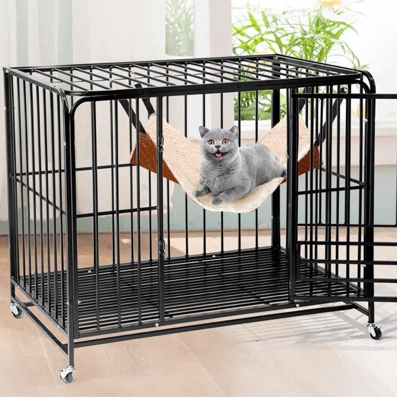JOYELF Cat Hammock Bed, Large Reversible Cat Cage Hammock Hanging