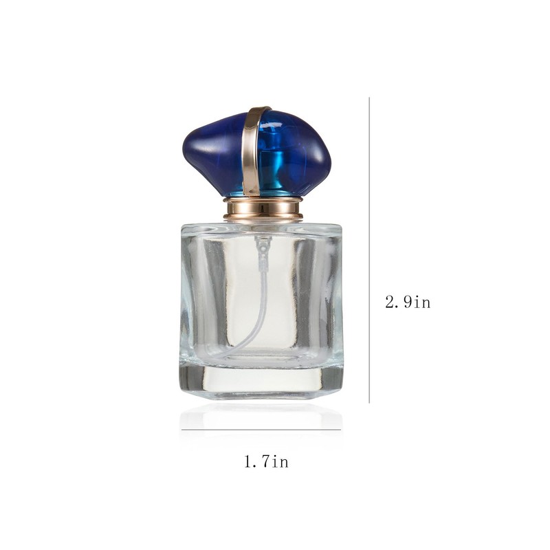 JJKMALL 2 Pack 30ml / 1 Oz Transparent Refillable Perfume