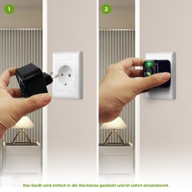 ISOTRONIC Milbenschutz Insektenschutz Ultraschall - 230V Milbenabwehr | Effektive Abwehr gegen Bettwanzen und Milben | Ideal für Allergiker und Kinderzimmer