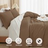 PHF Waffle Weave Duvet Cover Set Queen Size, No Snagging