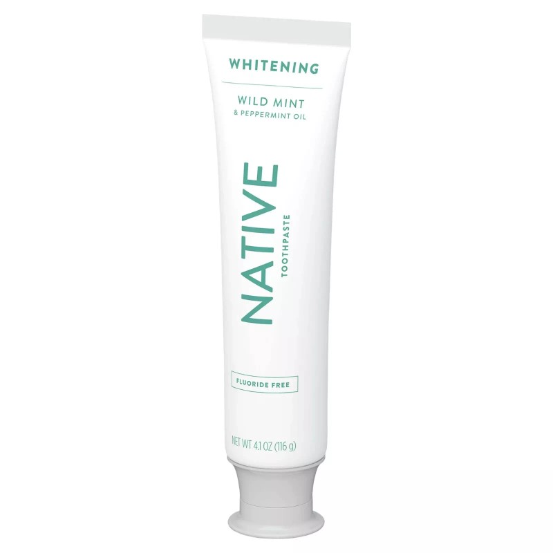 Native Whitening Wild Mint & Peppermint Oil Fluoride Free Toothpaste,