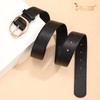 JASGOOD Women Leather Belt with Gold Buckle Ladies Fashion Waist