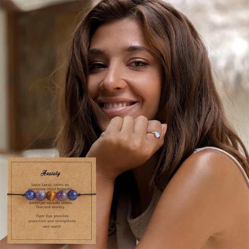 Fezodo Empath Grief Bracelets Gifts for Her - Natural Healing