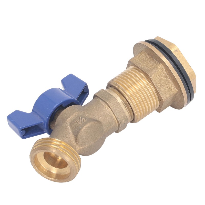 Brass Ball Valve Quarter Turn Water Tank Spigot Rain Barrel