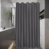 EurCross Narrow Shower Curtain 100 x 200 cm, Grey, Textile