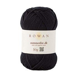 Rowan Summerlite DK Black 100% Cotton Yarn - 50g