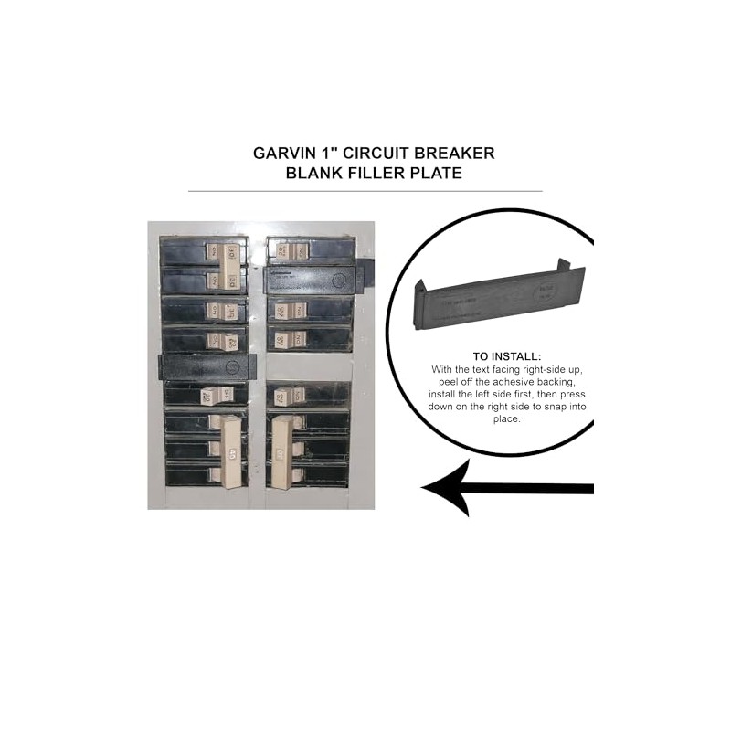 5 Pcs, 3/4 In. Universal Breaker Filler Plate, Plastic Pp
