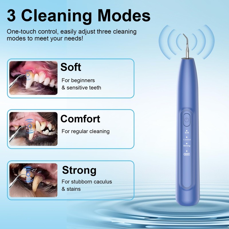 Dog Plaque and Tartar Remover, Dog Teeth Cleaning Kit with