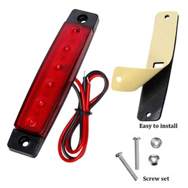 KEING (5 Red + 5 Green) Marine Boat LED Navigation Cabin Deck Courtesy Light Stern Transom Lights 12V for Boating Kayak Yacht, Dinghy, Sailboat, Pontoons, Freighters, Hovercrafts, Hunting & Fishing
