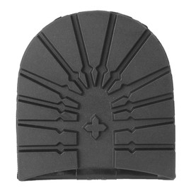 Boots Shoes Anti Slip Front Heel Soles Rubber Mute Soles Shoes Repair Accessories (Black Heel)