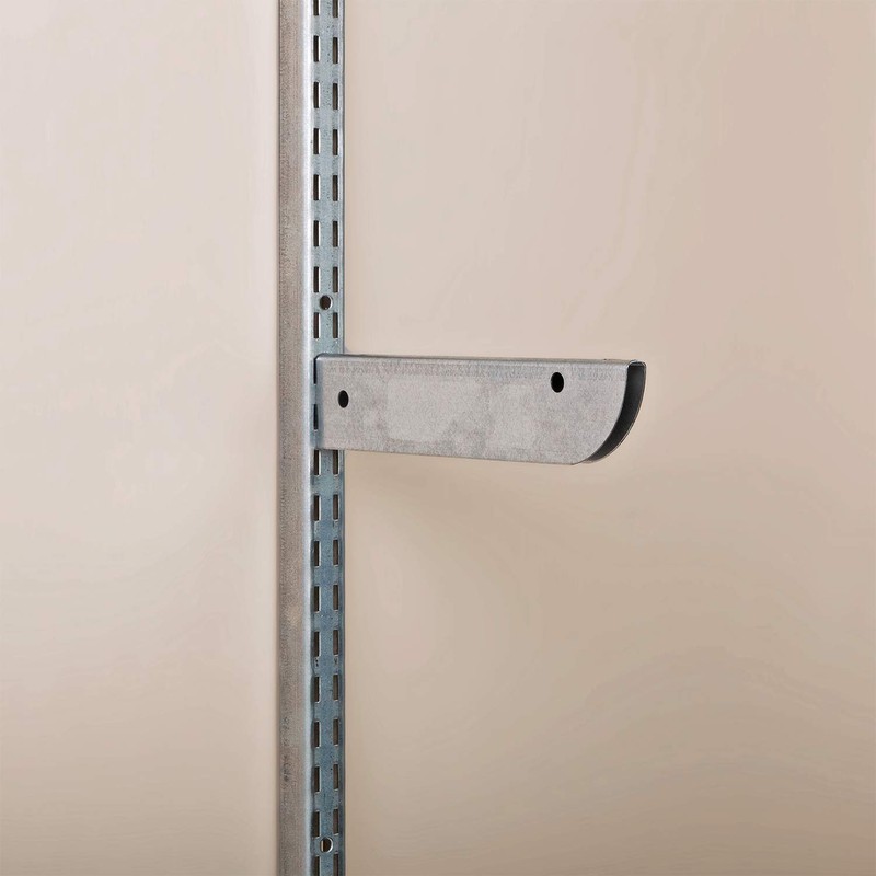 John Sterling FAST-MOUNT Double Slot Shelf Bracket, 10-inch, Galvanized, BK-0102