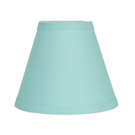 Urbanest Turquoise Cotton Chandelier Lamp Shade, 3x6x5", Hardback, Clip On