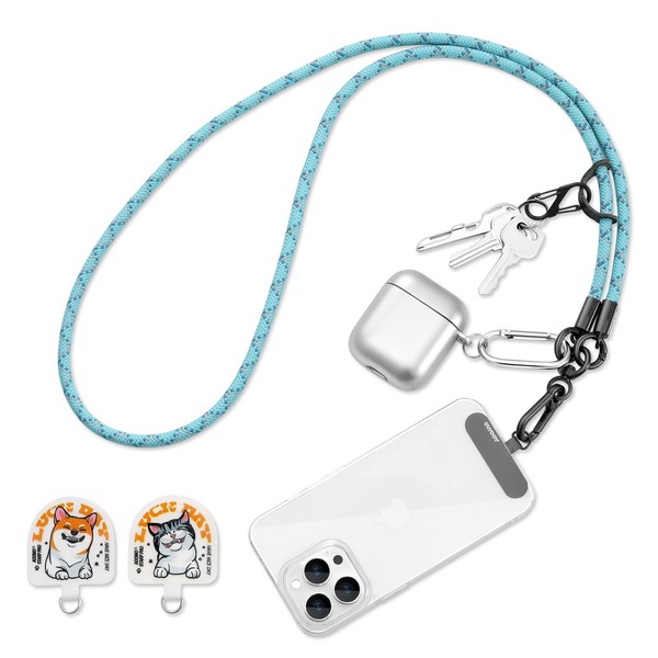 Cell Phone Lanyard, Universal Adjustable Detachable Nylon Crossbody Lanyard,Necklace Lanyard