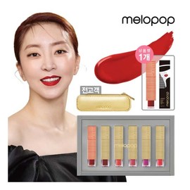 MELOPOP Lip Sync Jeong Show Package (6 colors + lip pouch) / MELOPOP 립싱크 정쇼 패키지 (컬러 6종 + 립 파우치)