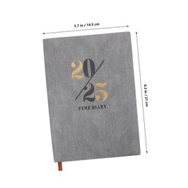 Tofficu 2025 Monthly Planner Notebook Classic Minimalist Daily Hourly Planner for Students Teachers Workers Portable Detailed