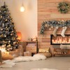 Westcott X-Drop Pro Christmas Tree and Cozy Fireplace Fabric Backdrop