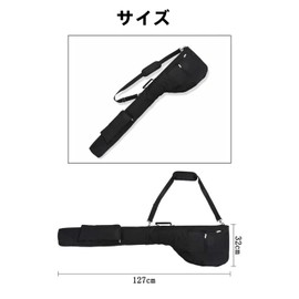 YFFSFDC Golf Bag, Practice Club Case, Ultra Lightweight, Foldable, Large Capacity, Holds Up to 7 Pieces, 3 Pockets for Beginners, Men and Women, Golf Case, Black
