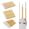 300PCS Bamboo Eyelash Extension Kit – Disposable Micro Swab Brushes,