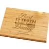Personalization Universe's "Best Flippin Dad" 10"x14" Engraved Bamboo Cutting Board