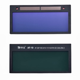 Antra 2x4 1/4 True Color Auto Darkening Welding Lens, Low Amps 5A TIG, Shade 2.5/10, Ultra Clear, Cool Blue Color for Pipeliner Welding Helmet Pancake Welding Hood…