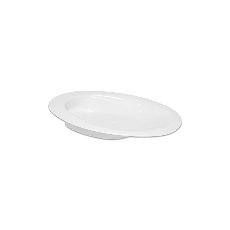 Rehabilitation Advantage Oval Scoop Dish with Sloped Lip, Small