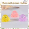 Goiern 48 Pieces Mini Resin Ocean Animal Figures Glow in
