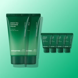 Innisfree [Double Set] Innisfree Greentea Ceramide Butter Moisturizing Cream / Deep Hydration Barrier Perfect Adhesion 80ml, 2pcs