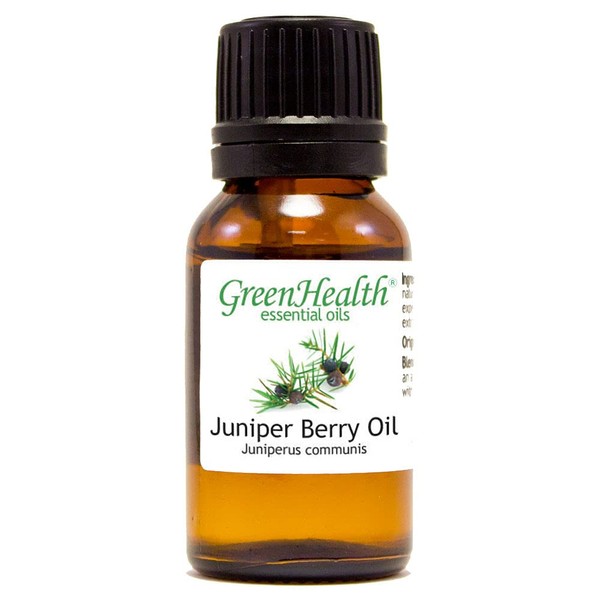 Juniper Berry – 1/2 fl oz (15 ml) Glass Bottle – 100% Pure Essential Oil - GreenHealth
