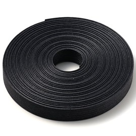 Eco Craft Tape for Crafts, Craft Band, Black (Black), Roll of 50 m, Width 0.6 inches (15 mm), 12 Cores, 52-031 (Nekoposu Not Available)