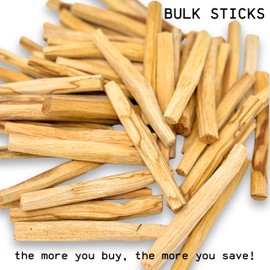 Pure Palo Santo | High Resin Bulk Palo Santo Sticks (60 Sticks)