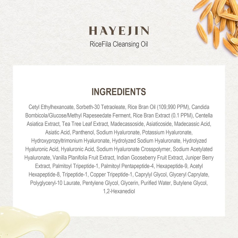 HAYEJIN [HAYEJIN]RiceFila Cleansing Oil 200ml